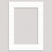 A4 Photo/Picture Mount for a 9x6inch Picture/Photo (individually bagged) – 8698 Glacier White