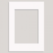 A4 Photo/Picture Mount for an A5 Picture/Photo (individually bagged) – 8698 Glacier White