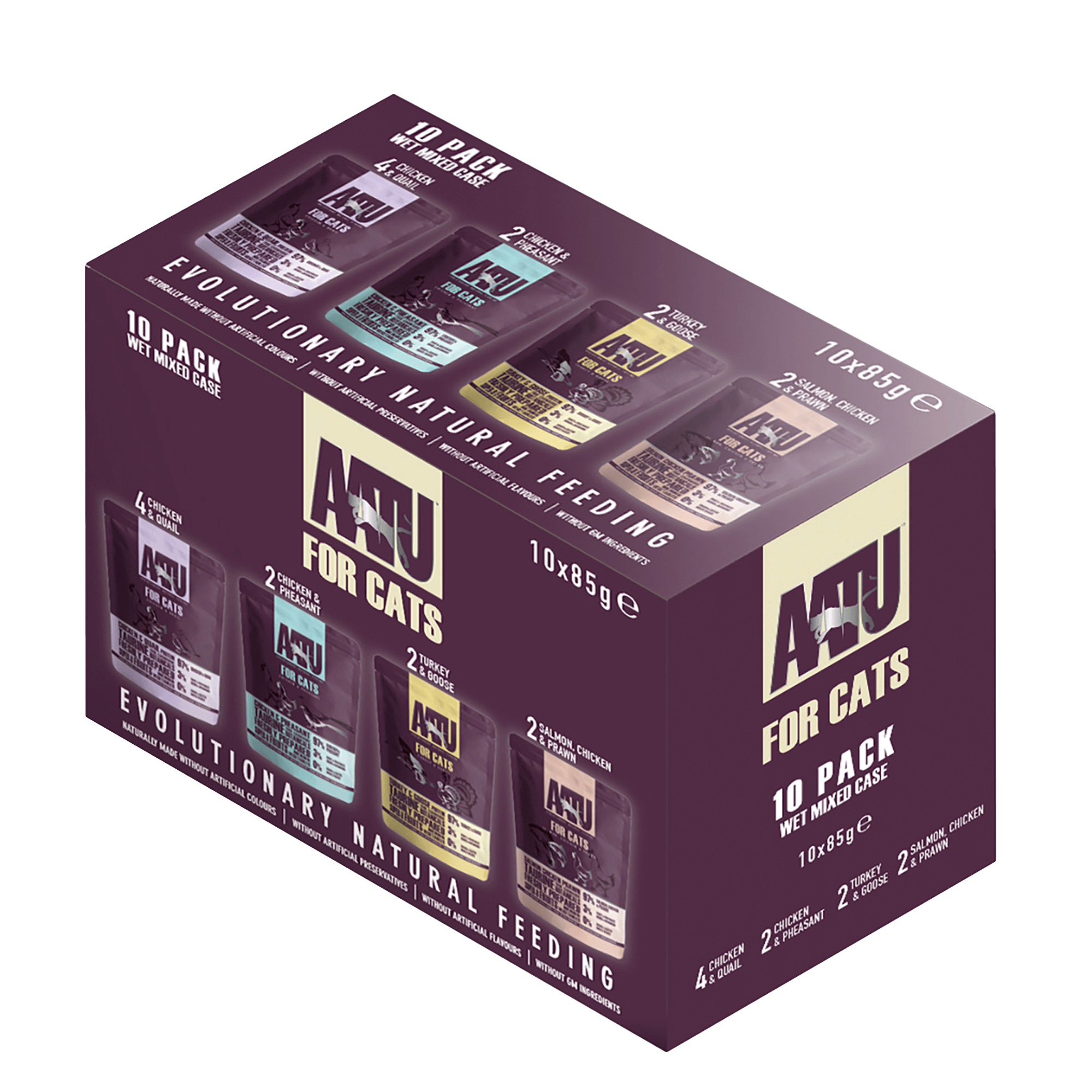 AATU CAT WET FOOD VARIETY PACK  85g