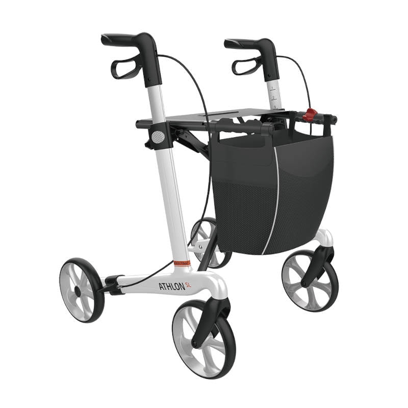 Rehasense SERVER CF – ATHLON SL Rollator Carbon Ultralight Yacht White – Large 62cm – – Mobility Realm