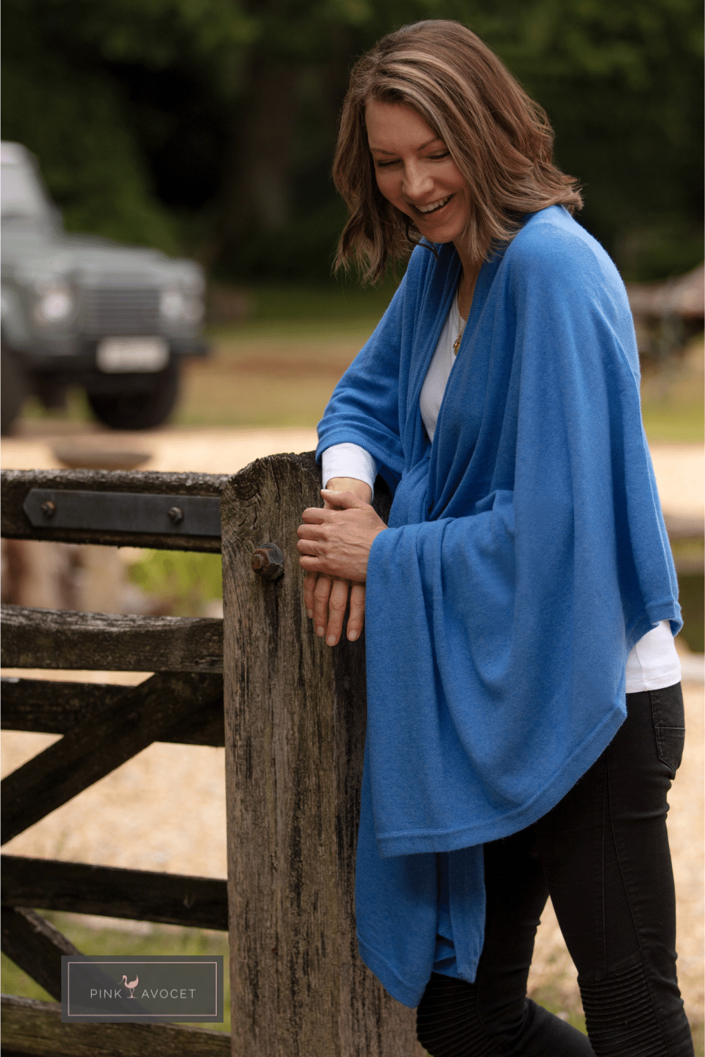 Classic Cashmere Cape Cornflower / One Size by Pink Avocet