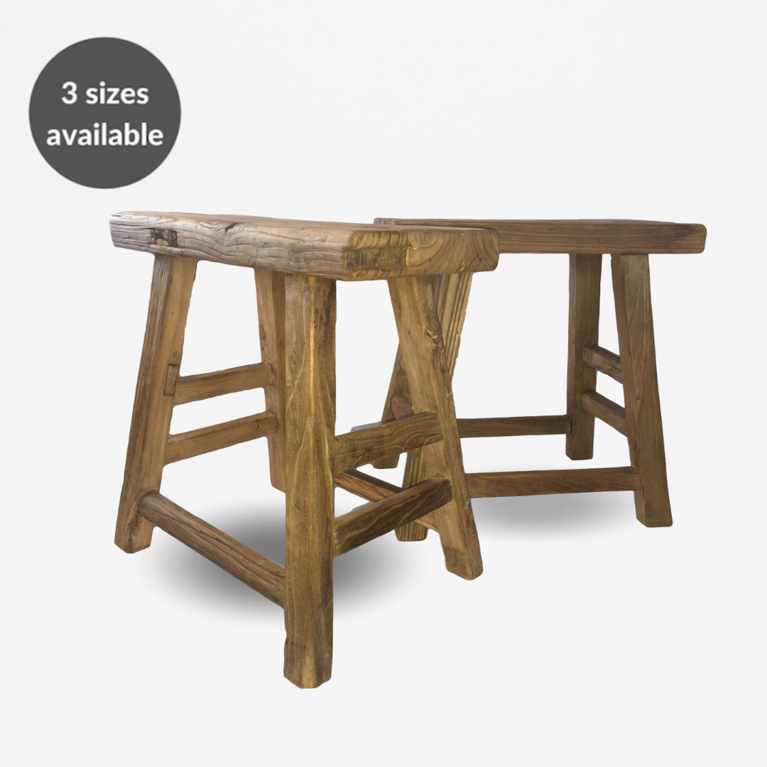 Old Barn Farmhouse Stool – Acumen Collection 50cm – Rustic Stool – Acumen Collection – Rustic Stool – Acumen Collection