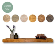 50mm Chunky Rustic Floating Shelves – Acumen Collection 60cm22cm – Rustic Shelving – Acumen Collection