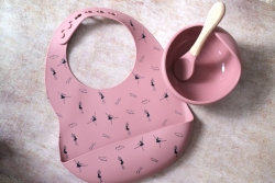 INOBY Silicone Starter Weaning Set Old Rose Ballerina