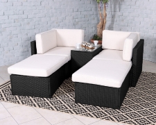 Berlin 4 Seater Multi Relaxer Set – Black – The Online Sofa Shop