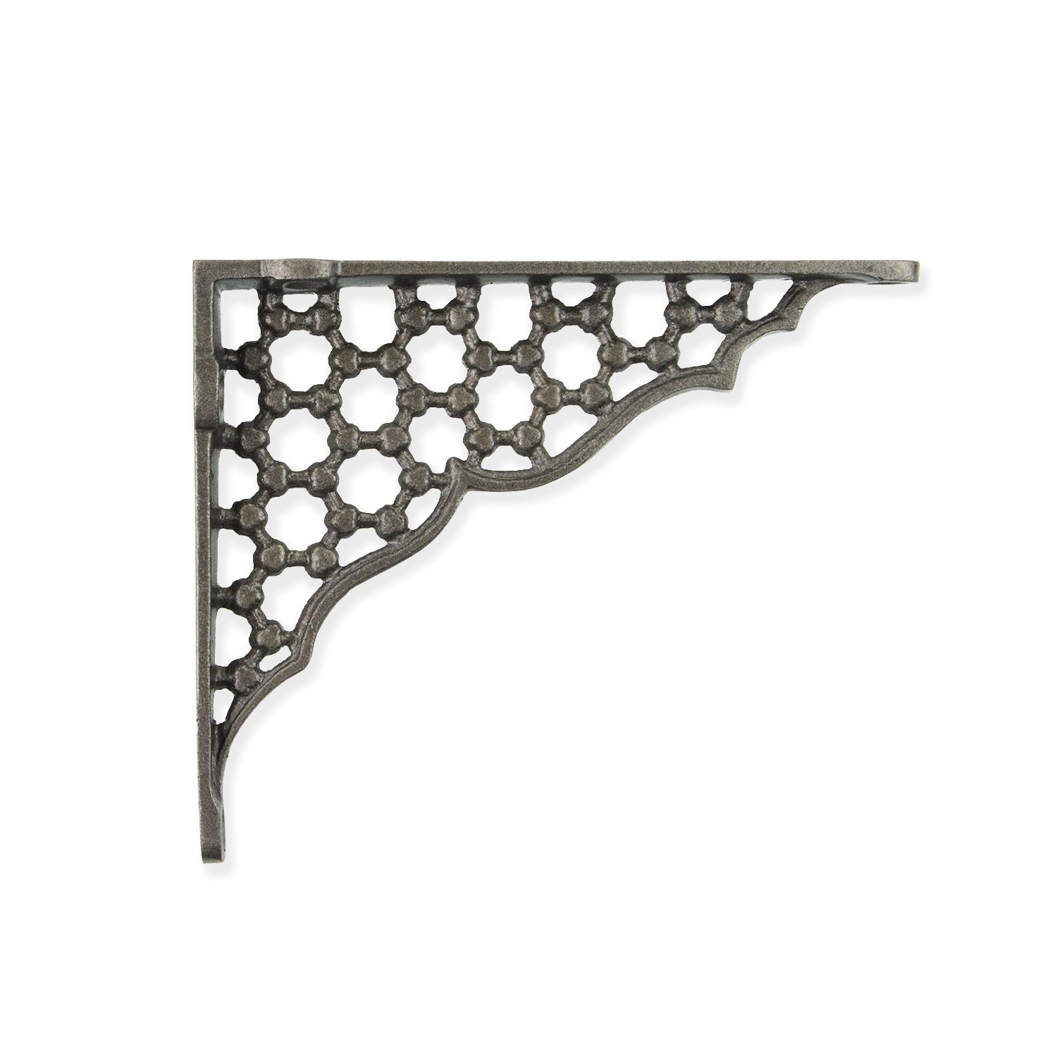 Honeycomb Cast Iron Shelf Bracket