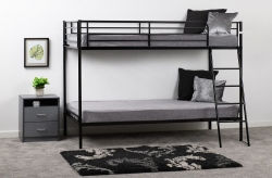 Brandon 3FT Bunk Bed Black – Furnishop