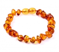 Beautiful Baroque Bracelets & Anklets in Cognac – Mix – Lemon & Honey Colours – Various Sizes – 11cm – Cognac – Caroline’s Collection –