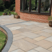 Cashmere Brown – Riven Sandstone Paving – Premium Paving Co