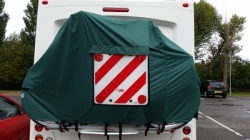 Motor home / Caravan 2 Bike Cover with Zips for Rear Vehicle Wall Mounted Style Bike Racks