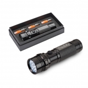 Black Aluminium Torch Gift Set