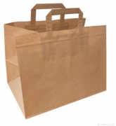 Kraft Bags Brown (Large) 29cmx27cmx16cm Pack of 50 Bags