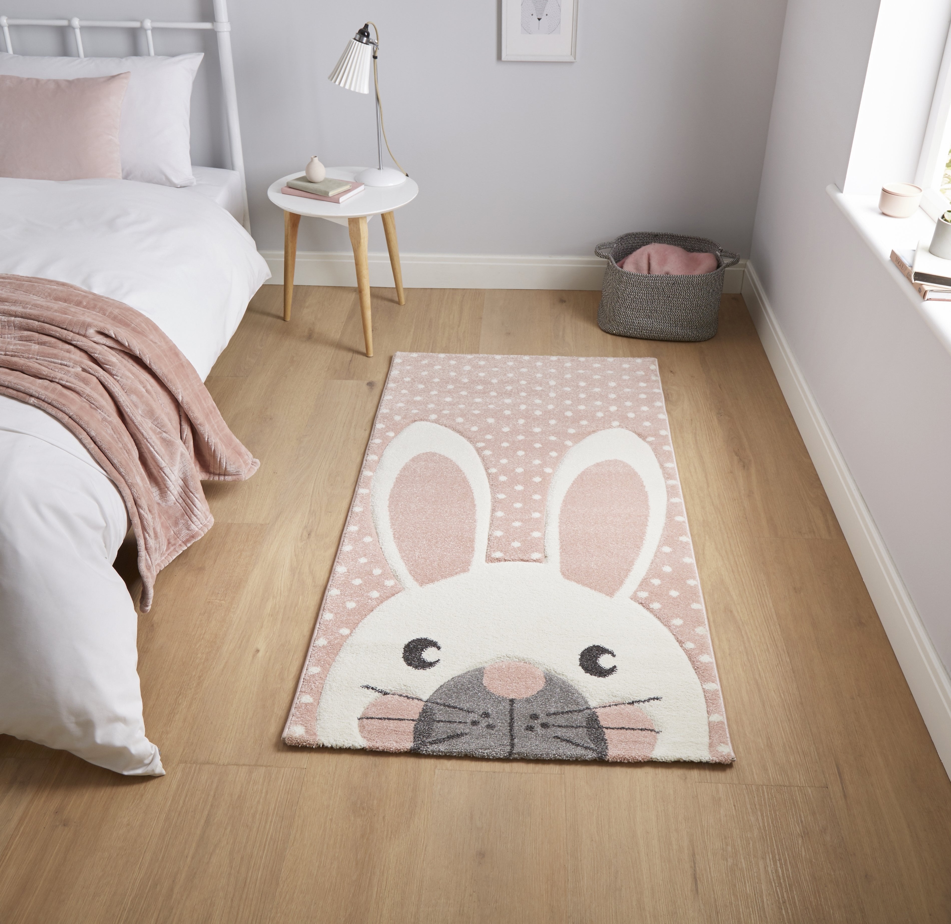 Think Rugs – Brooklyn Kids 20341 Pink 60 x 120cm / Pink – The Rug Quarter