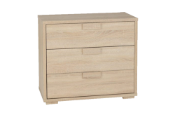 Cambourne 3 Drawer Chest – Sonoma Oak Effect Veneer – Furnishop