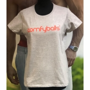 Comfyballs Womens Tshirt (Size: XL, Colour: Red)