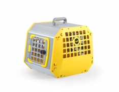 Care2 Small Dog Cage – Large – Yellow – Dog Cages – MIMSafeUK