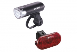 Cateye EL135/Omni 5 Front & Rear Light Set – Battery Powered