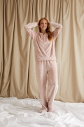 Cosy Chevron Lounge Suit in Rose | Pretty You London UK 14-16 / Rose