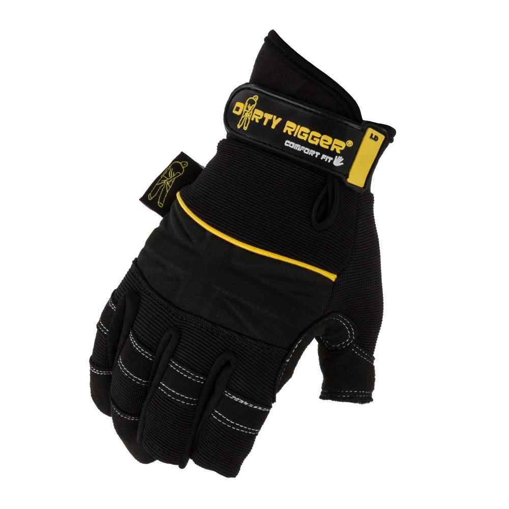 Dirty Rigger – PPE – Comfort Fit Framer Rigger Glove -V1.6- Size Xxl – 262-1-132 – Black / Yellow – Xx-Large