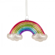 Glitter Rainbow Planet Shaped Bauble | Sass & Belle | Planet Merch