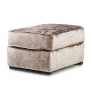 Crystal Crushed Velvet Footstool – Mink – The Online Sofa Shop