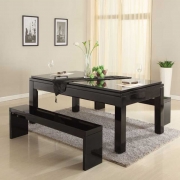 Matt Black Pool Dining Table – Table Top Sports