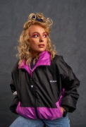 Retro Festival Jacket – Cerise and Black XS – WellBrick