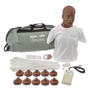 Simulaids David CPR Training Manikins with Electronics and Carry Bag – Dark – CPR Training and AED trainer – Medical Teaching Equipment