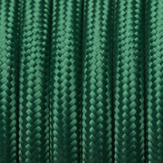 Industville – Round Fabric Flex – 3 Core Braided Cloth Cable Lighting Wire – Fabric Flex Cable – Green Colour – Braided Woven Cloth Material – 100 CM