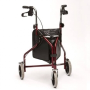 Red Lightweight Steel Tri-walker – Tiacare