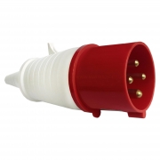 ESR Eco Industrial Trailing Plug IP44 32 Amp 4 Pin EP32444 Red 3P+E – Masterlec