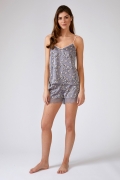 Floral Pyjama Shorts | Women’s Nightwear | Pretty You London UK 8-10 / Dove Grey