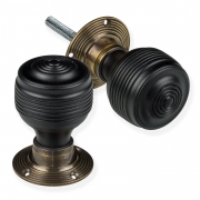 Georgian Door Knobs Rosewood & Ebonised