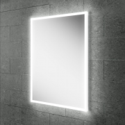 HiB Globe – Rectangular LED Illuminated Bathroom Mirror – Globe 50: H70 X W50 x D4.5cm – HiB LED Illuminated Bathroom Mirrors – Stylishly