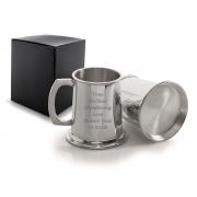 Half Pint Pewter Handmade UK Tankard