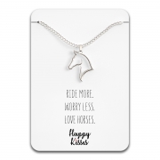 I Love Riding “Horse Necklace” Silver – Happy Kisses