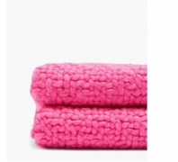 Throw Neon Pink – Alpaca & Hand Loomed – Aessai