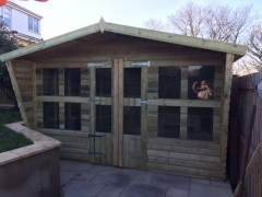 12 x 8ft Ultimate Tanalised Summerhouse 19mm