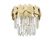 Impex Lighting Celine 5 Lights Ceiling Flush In Crystal And Gold Finish IMP/A17/05/SF/G – Celine Ceiling – Impex Lighting – Daz Lighting