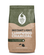 Instant Light Lumpwood Charcoal – 2kg – Natural Charcoals – Green Olive Firewood