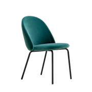 Iola – Chair Pink Velvet / Copper – Miniforms – Indor – Indor
