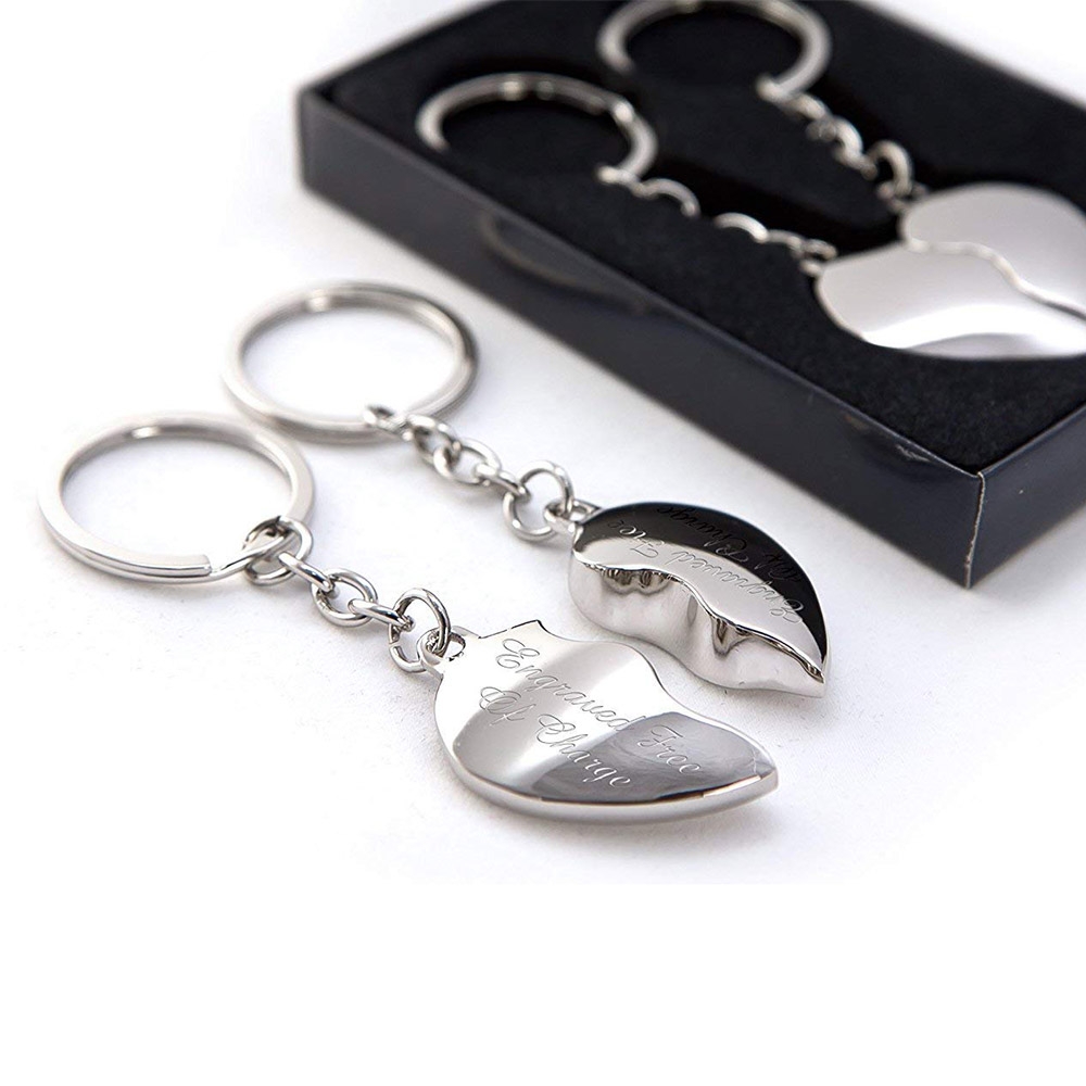 Split Heart Keyring