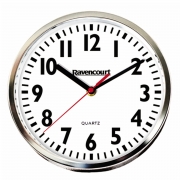 Chrome Easy To See Clock 25Cm – Clocks & Watches – Story & Sons – Story And Sons