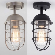 Fishermans Style Cage Light – Choice Of Colours Black – Ceiling Light – CGC Retail Outlet