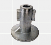 Galvanised Tube Fittings – 42mm OD Tube C42 – 134 Ground Socket (Concrete In… – KIM40190 – K I Metals