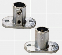 Galvanised Tube Fittings – 48mm OD Tube D48 (Scaffold) – 132 Floor Base Plate Flange – KIM40219 – K I Metals