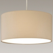 Fabric Ceiling Shade With Frosted Diffuser Cream – Pendant Light – CGC Lighting