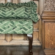 Labyrinth Fabric Green Linen Josephine Munsey | The Design Yard