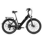 Legend Milano Step-Through 26″ Electric Bike – Black Onyx – Generation Electric