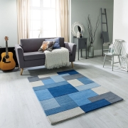 Oriental Weavers – Lexus Blue 90 x 150cm / Blue/Multicoloured – The Rug Quarter